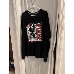 Air Jordan Black Red Four Flight Death Defying Slam Dunk Tee Size 3xl